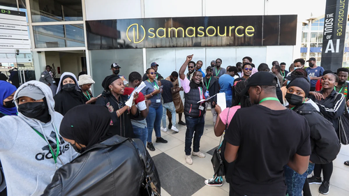 Протест сотрудников Samasource в Кении
